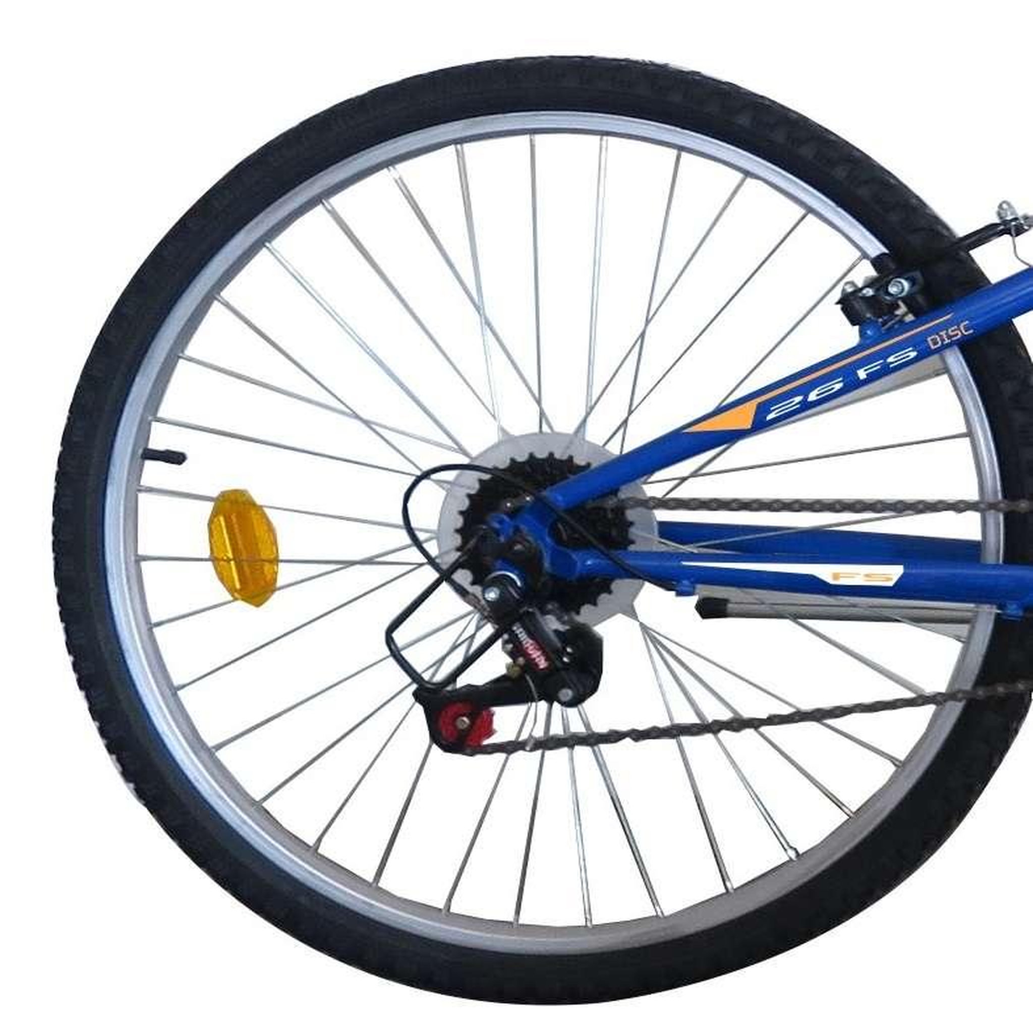 Voir la diapositive 2 : FREERIDER Vélo VTT 26'' Tout suspendu Homme  Freerider   - Fourche télescopique -  Frein  à disque avant et V Brake à l'arrière - 21 Vitesses - Shimano