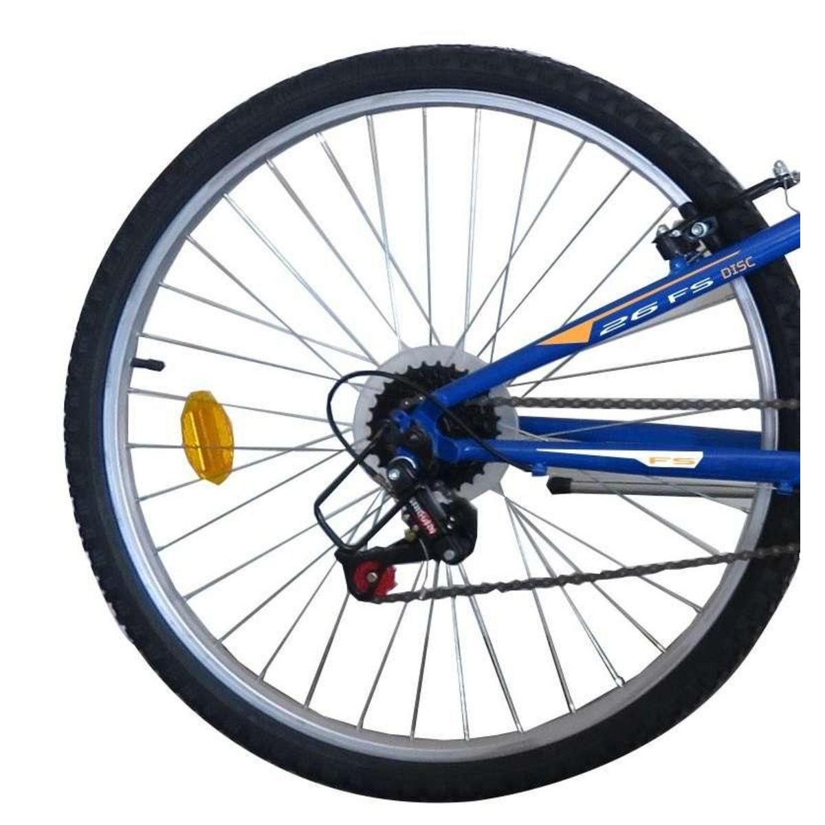 FREERIDER Vélo VTT 26'' Tout suspendu Homme  Freerider   - Fourche télescopique -  Frein  à disque avant et V Brake à l'arrière - 21 Vitesses - Shimano