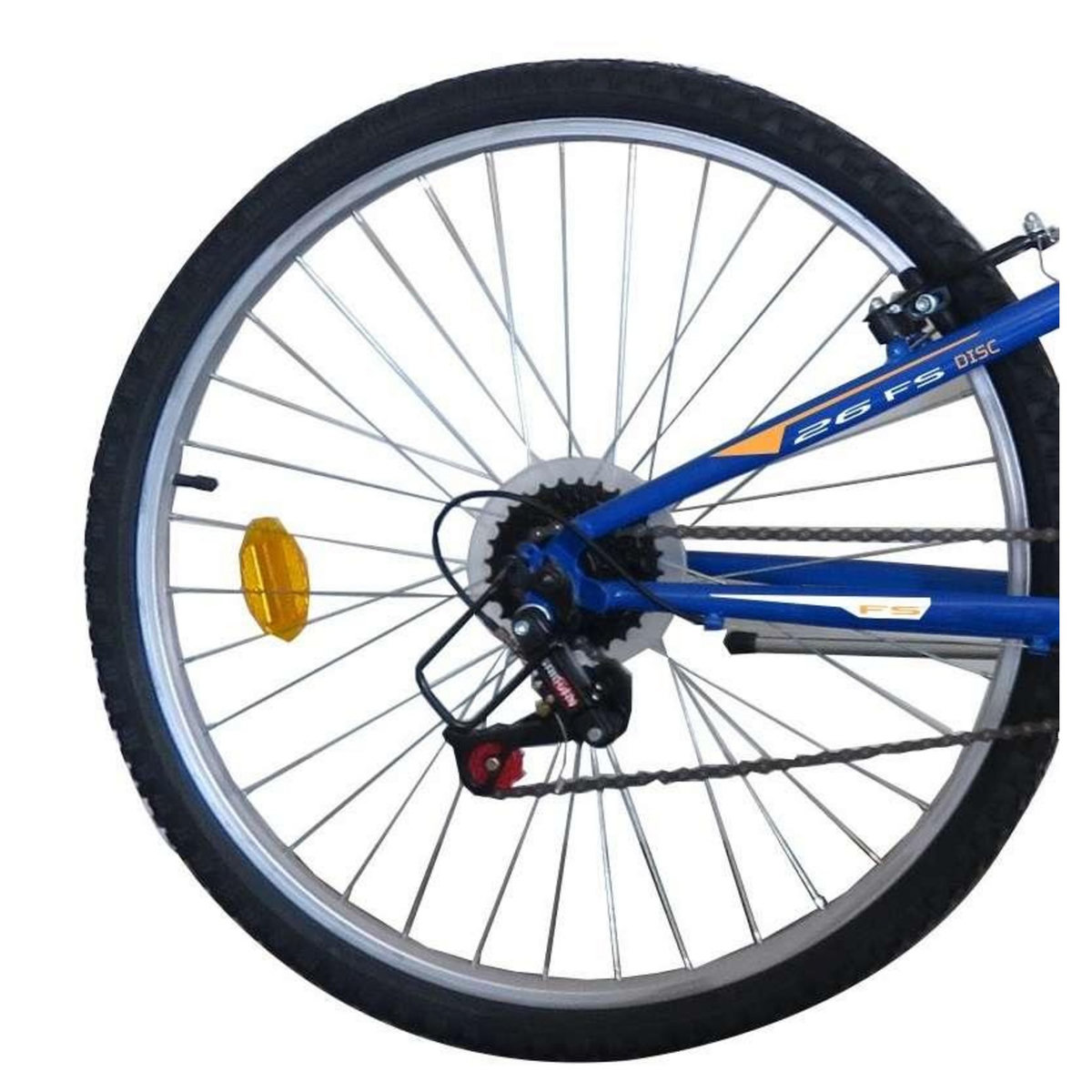 FREERIDER Vélo VTT 26'' Tout suspendu Homme  Freerider   - Fourche télescopique -  Frein  à disque avant et V Brake à l'arrière - 21 Vitesses - Shimano