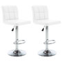 Voir la diapositive 1 : VIDAXL Tabourets de bar lot de 2 blanc similicuir