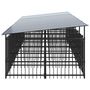 Voir la diapositive 4 : VIDAXL Chenil d'exterieur avec toit pour chiens Acier 11,26 m²