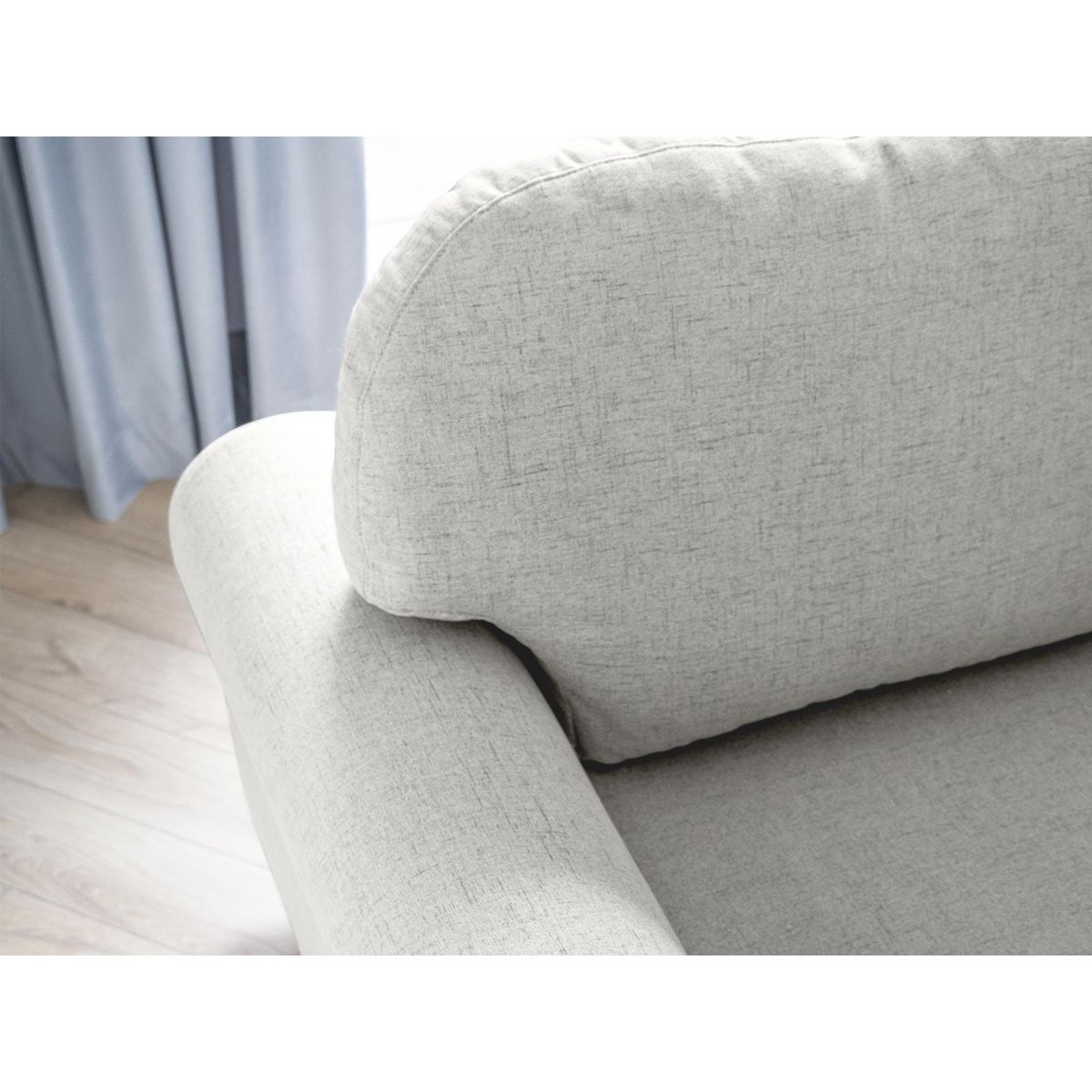 BEST MOBILIER Olli - canapé d'angle droit - convertible - avec coffre - 5 places - en tissu