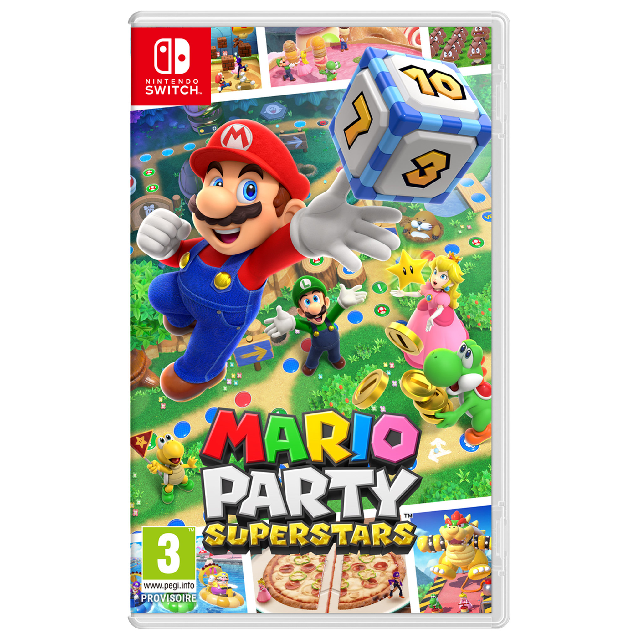 Voir la diapositive 3 : Lot Console Nintendo Switch 1.2 Neon Rouge et Bleu + Mario Party Superstars Nintendo Switch
