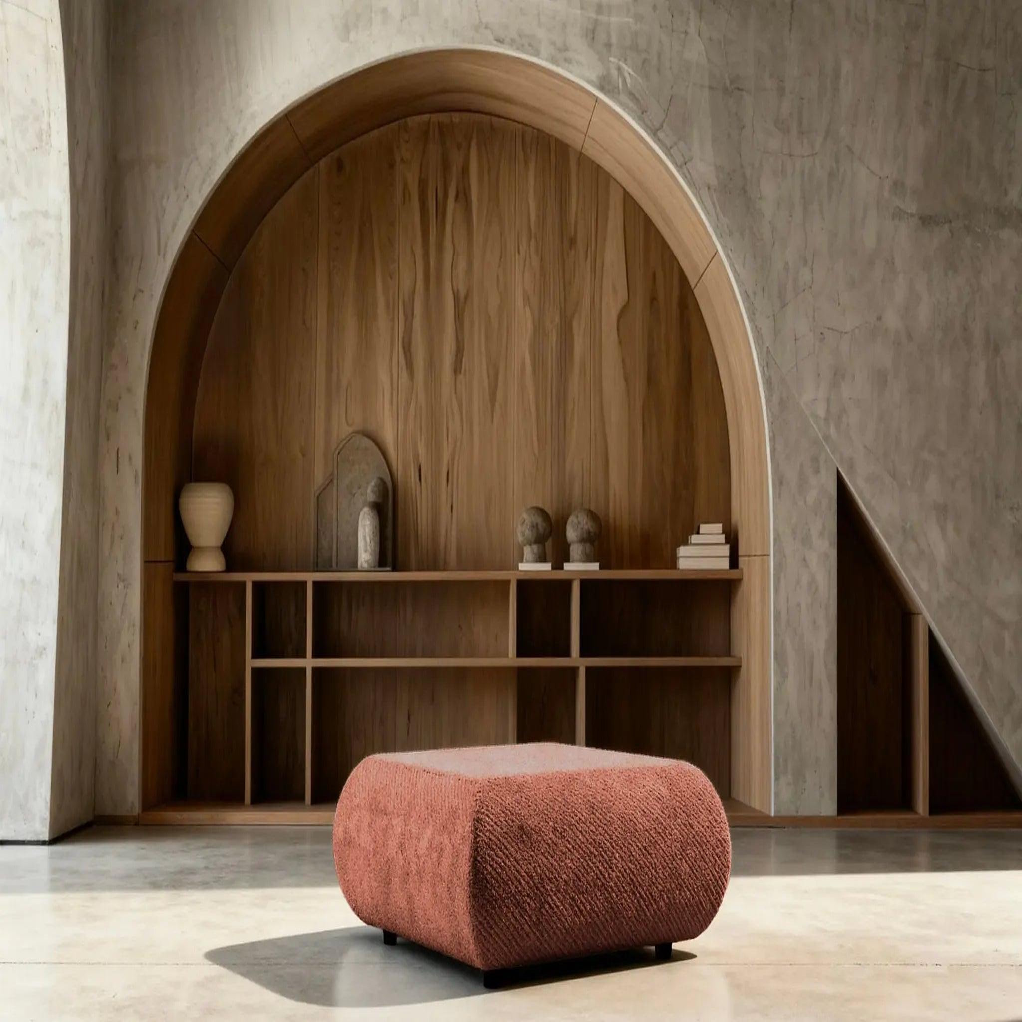 Voir la diapositive 5 : CASANOVA PARIS Levi - pouf tissu lisse