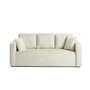 Voir la diapositive 1 : BEST MOBILIER Miro - canapé droit 3 places - convertible avec coffre - en velours texturé