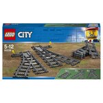 LEGO City 60238 - Les aiguillages, Ensemble d'Accessoires d'Extension City Train