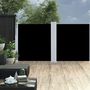 Voir la diapositive 3 : VIDAXL Auvent lateral retractable Noir 100 x 600 cm