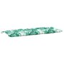 Voir la diapositive 4 : VIDAXL Coussin de banc de jardin motif de feuilles 120x50x7 cm