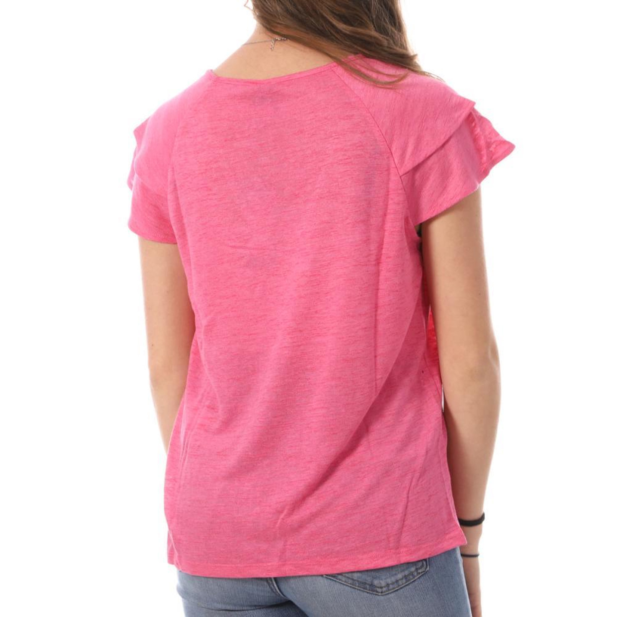 Voir la diapositive 2 : Vero Moda T-shirt Rose Femme Vero Moda Lina