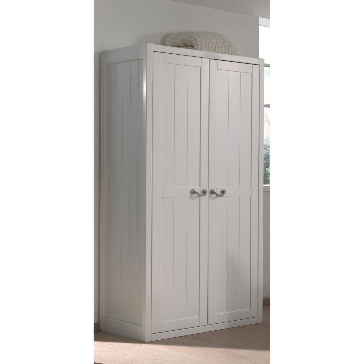 Armoire enfant blanc laqué MARINE