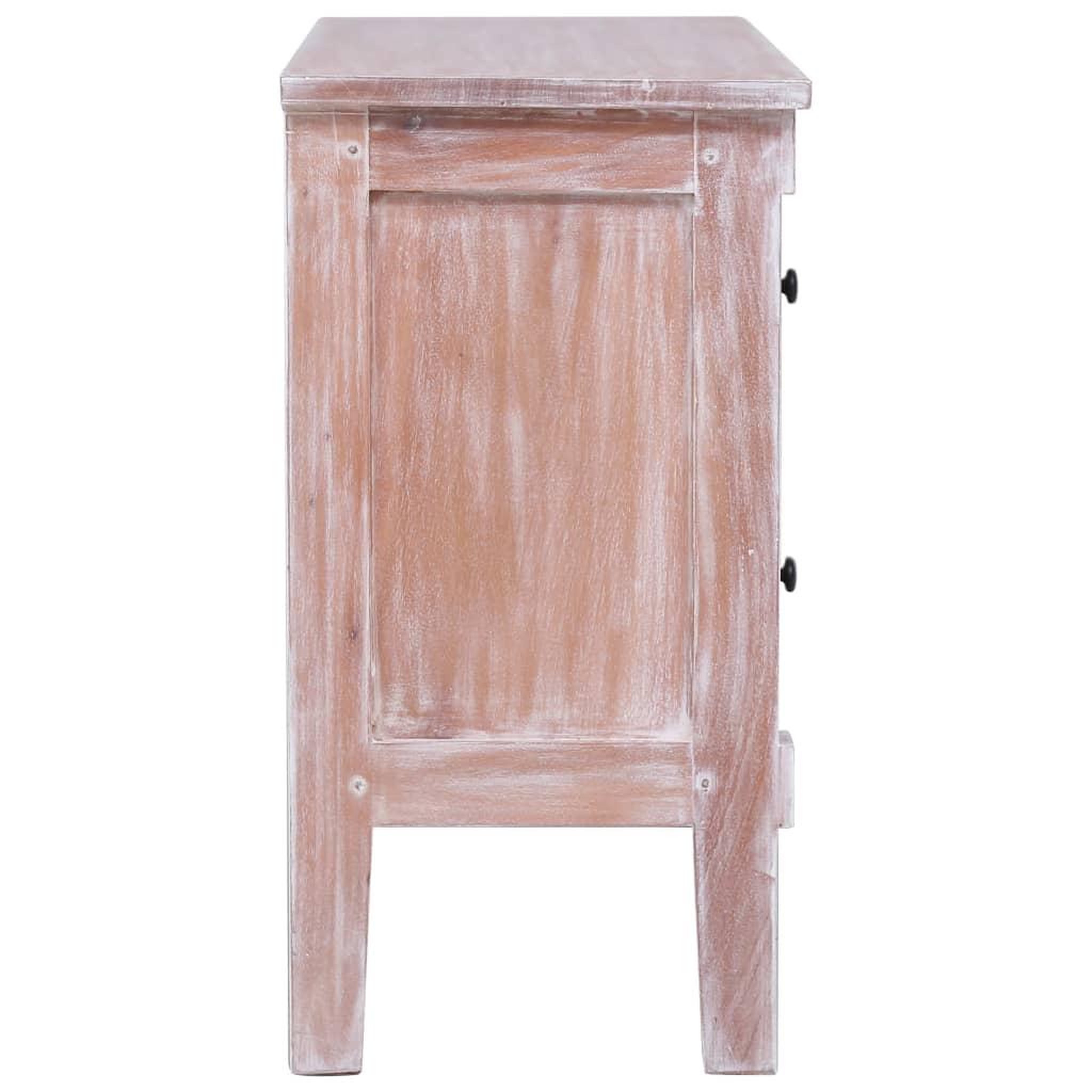 Voir la diapositive 4 : VIDAXL Buffet avec 2 tiroirs 90x30x60 cm Bois d'acajou massif