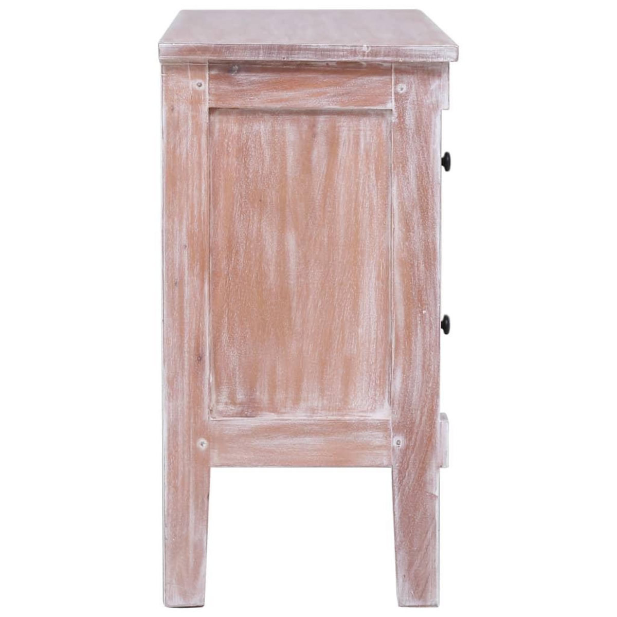 VIDAXL Buffet avec 2 tiroirs 90x30x60 cm Bois d'acajou massif