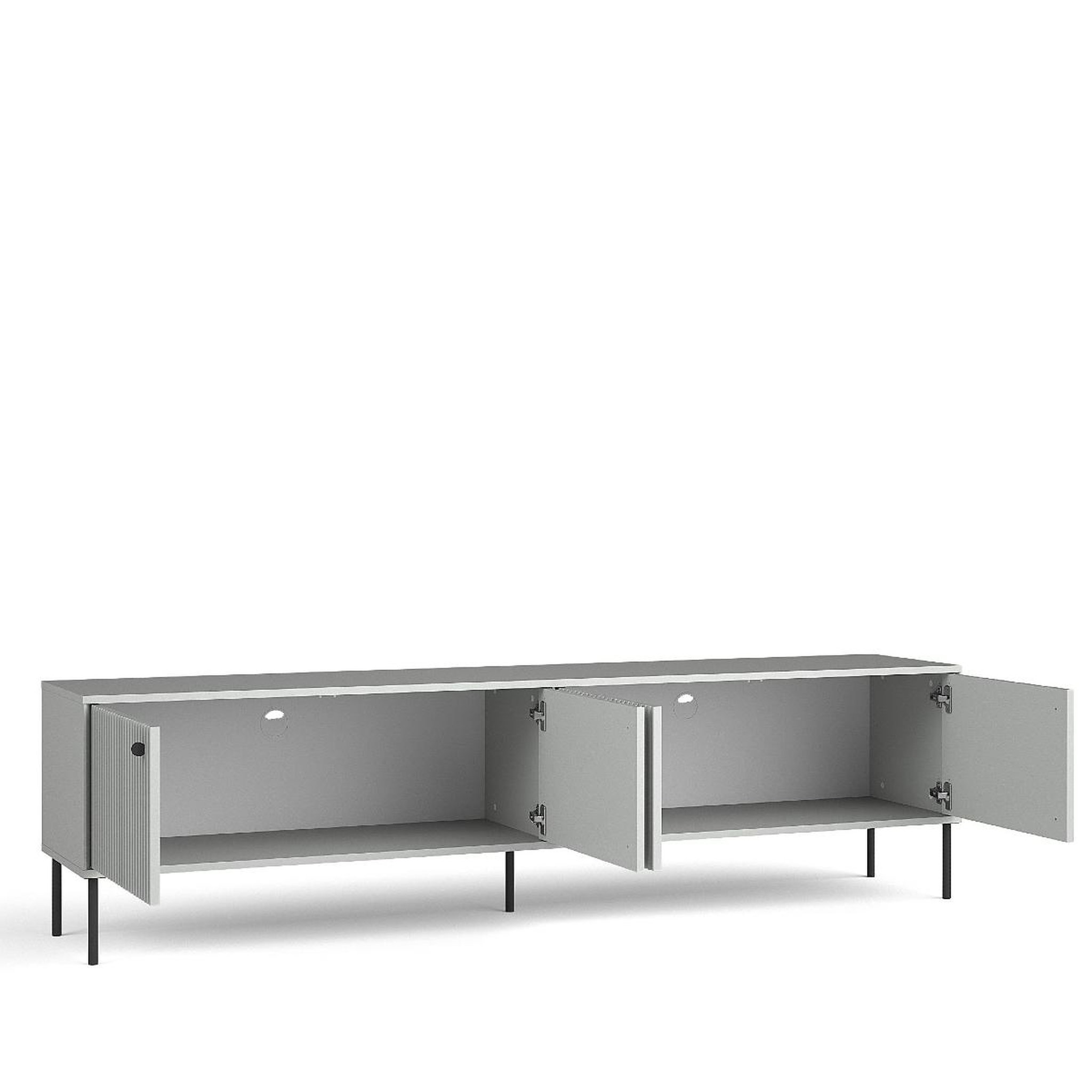 Voir la diapositive 4 : JLC KREATION Meuble tv moderne gris 210cm simy