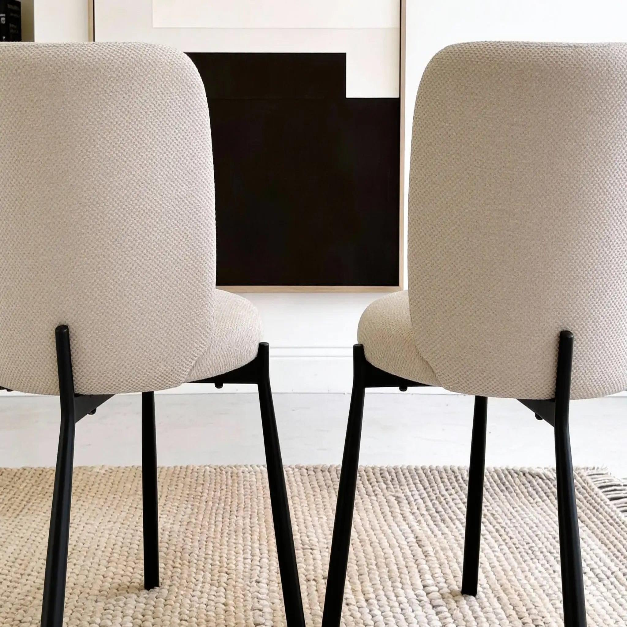 Voir la diapositive 5 : CASANOVA PARIS Ora - lot de 2 chaises pieds en métal noir