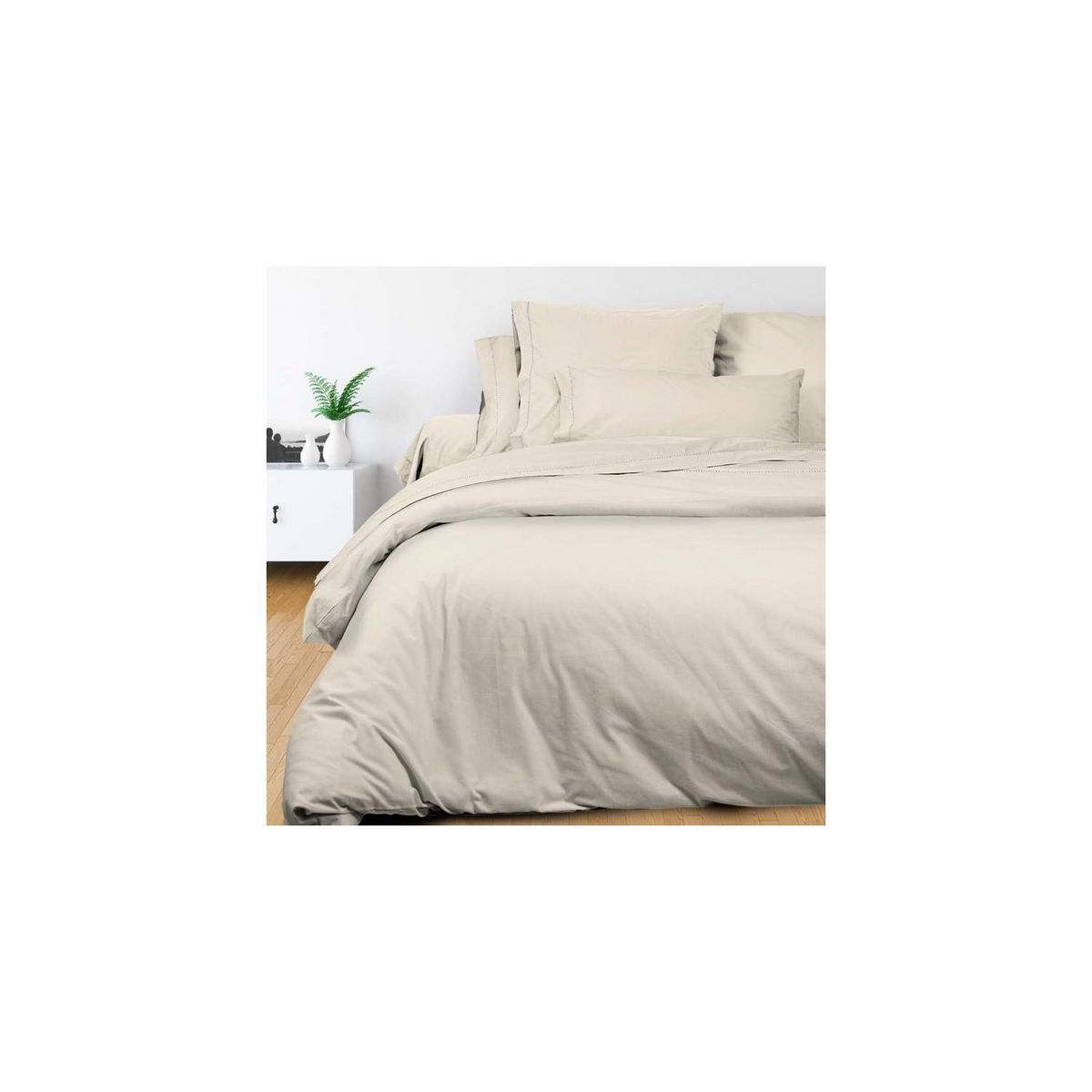 Camille Taie d'oreiller en coton percale CAMILLE, par Songe de Camille