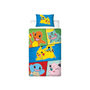 Voir la diapositive 3 : Pokemon Parure de lit - POKEMON - Pikachu et Starter 1G V - Microfibre - 1 housse de couette 140 x 200 cm + 1 taie 63 x 63 cm