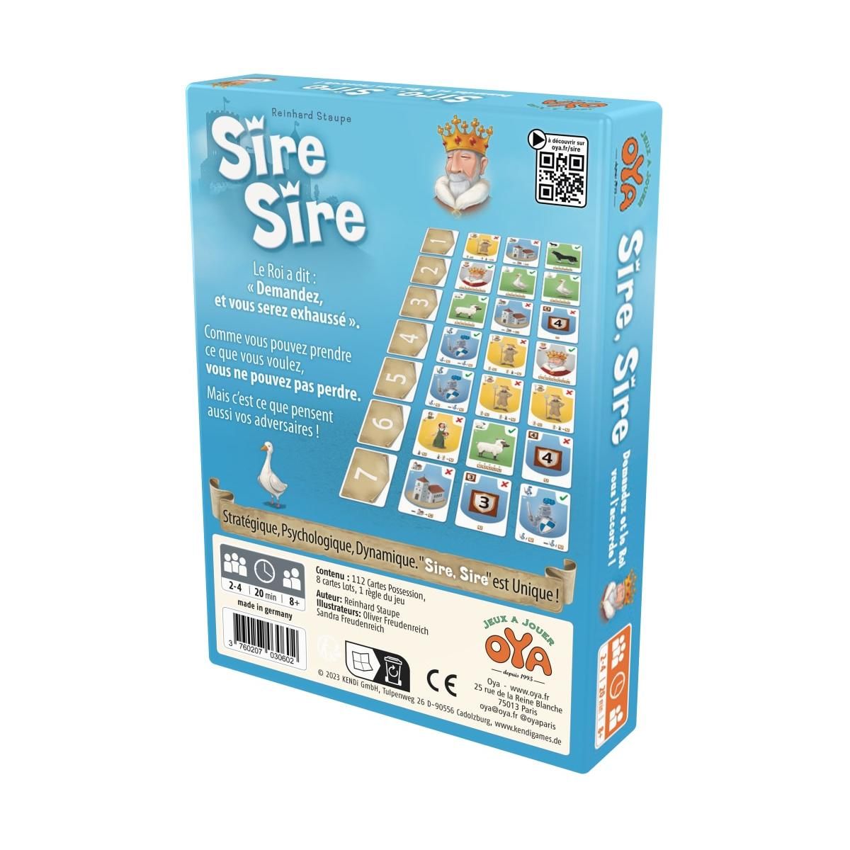 OYA Sire sire - Jeu des ressources