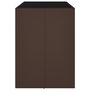 Voir la diapositive 4 : VIDAXL Table de bar et dessus en verre marron 145x80x110 cm poly rotin