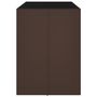 Voir la diapositive 4 : VIDAXL Table de bar et dessus en verre marron 145x80x110 cm poly rotin