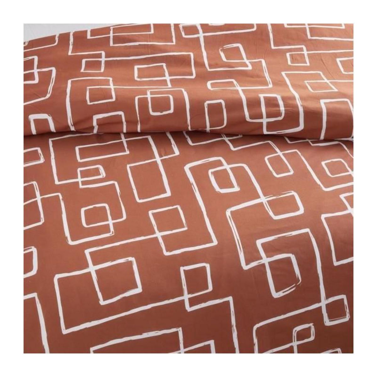 Today Parure de lit - TODAY Crazy - Imprimé Graphique - 2 personnes - 220 x 240 cm - Orange