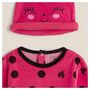 Voir la diapositive 4 : IN EXTENSO Dors bien velours déguisement coccinelle + bonnet bébé fille