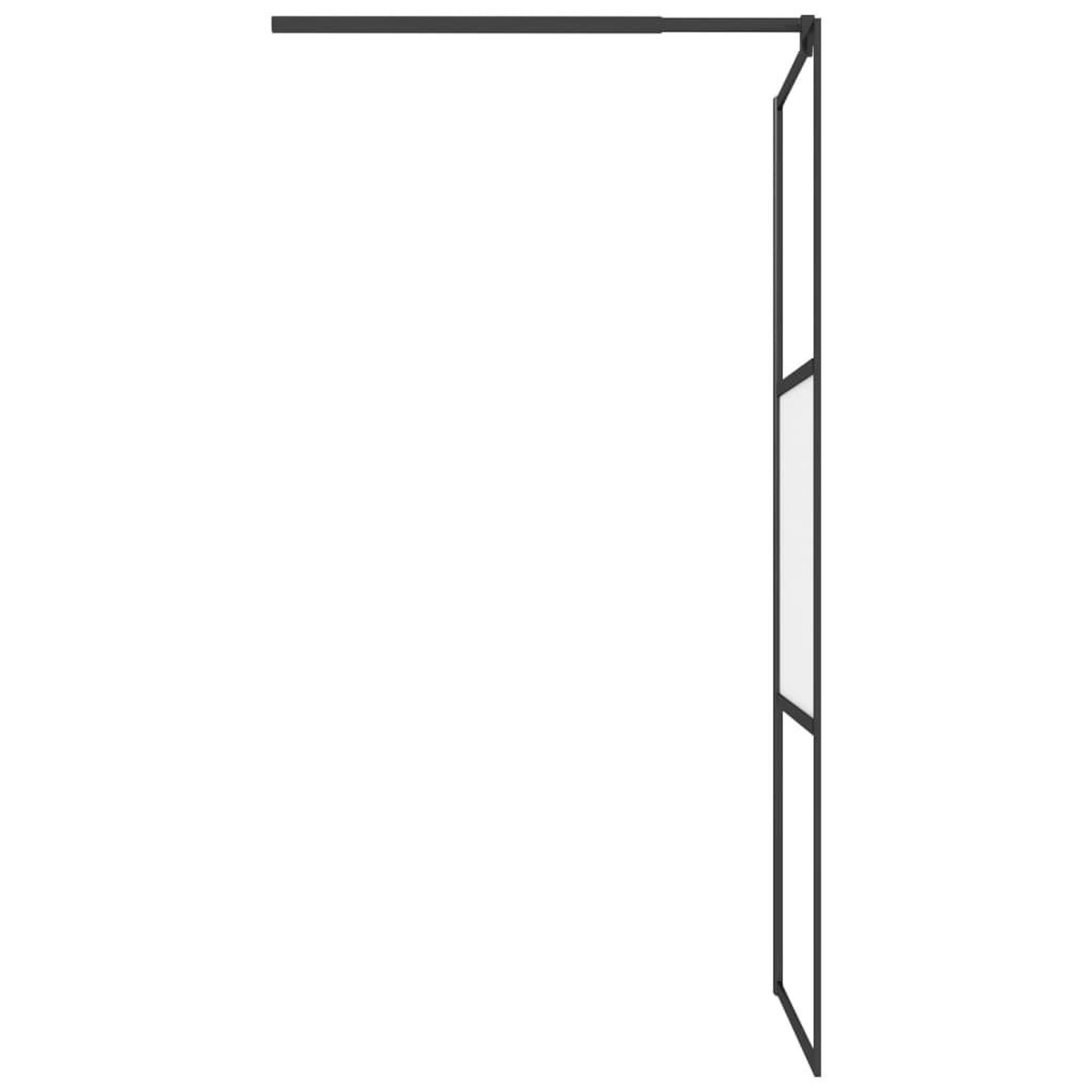 Voir la diapositive 5 : VIDAXL Paroi de douche 80x195 cm Verre ESG demi-depoli Noir