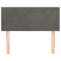 Voir la diapositive 3 : VIDAXL Tete de lit Gris fonce 90x5x78/88 cm Velours