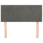 Voir la diapositive 3 : VIDAXL Tete de lit Gris fonce 90x5x78/88 cm Velours