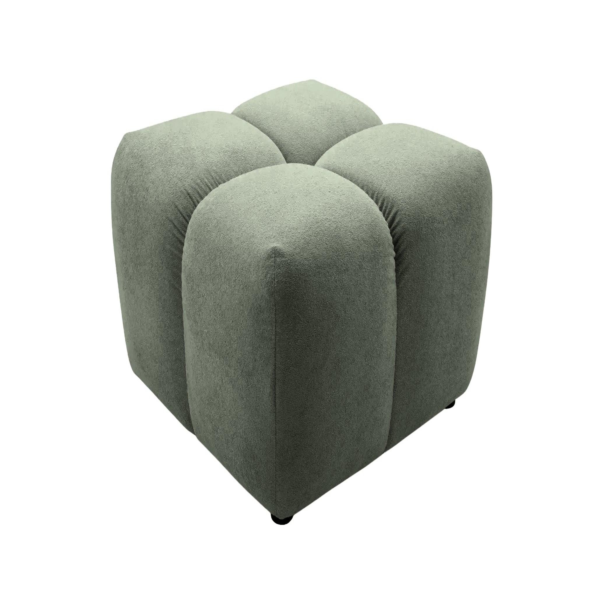 Voir la diapositive 1 : CASANOVA PARIS Maria - pouf en tissu lisse