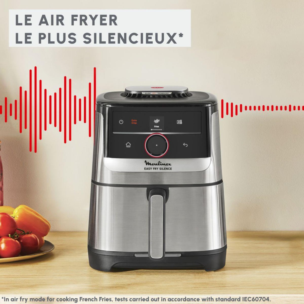 MOULINEX Friteuse sans huile Easy Fry Silence Smart 5L EZ572DF0