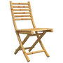 Voir la diapositive 3 : VIDAXL Chaises pliables de jardin lot de 6 43x54x88 cm bambou