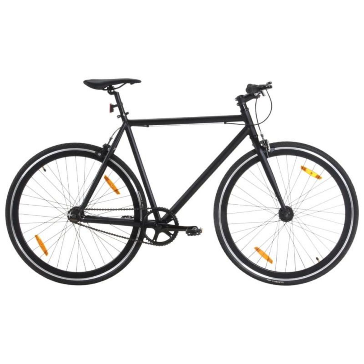 VIDAXL Vélo à pignon fixe noir 700c 51 cm