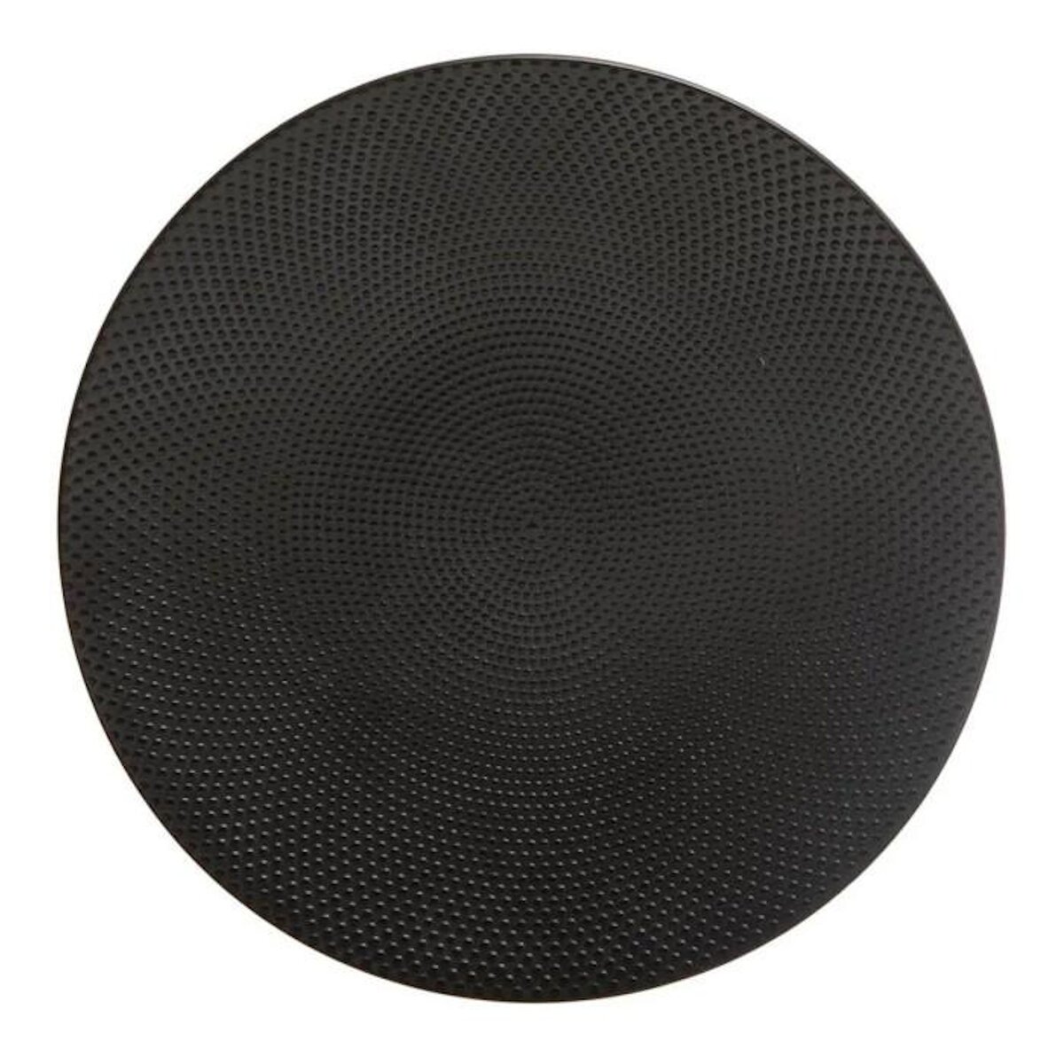 SECRET DE GOURMET Lot de 6 Assiettes à Dessert  Caviar  21cm Noir