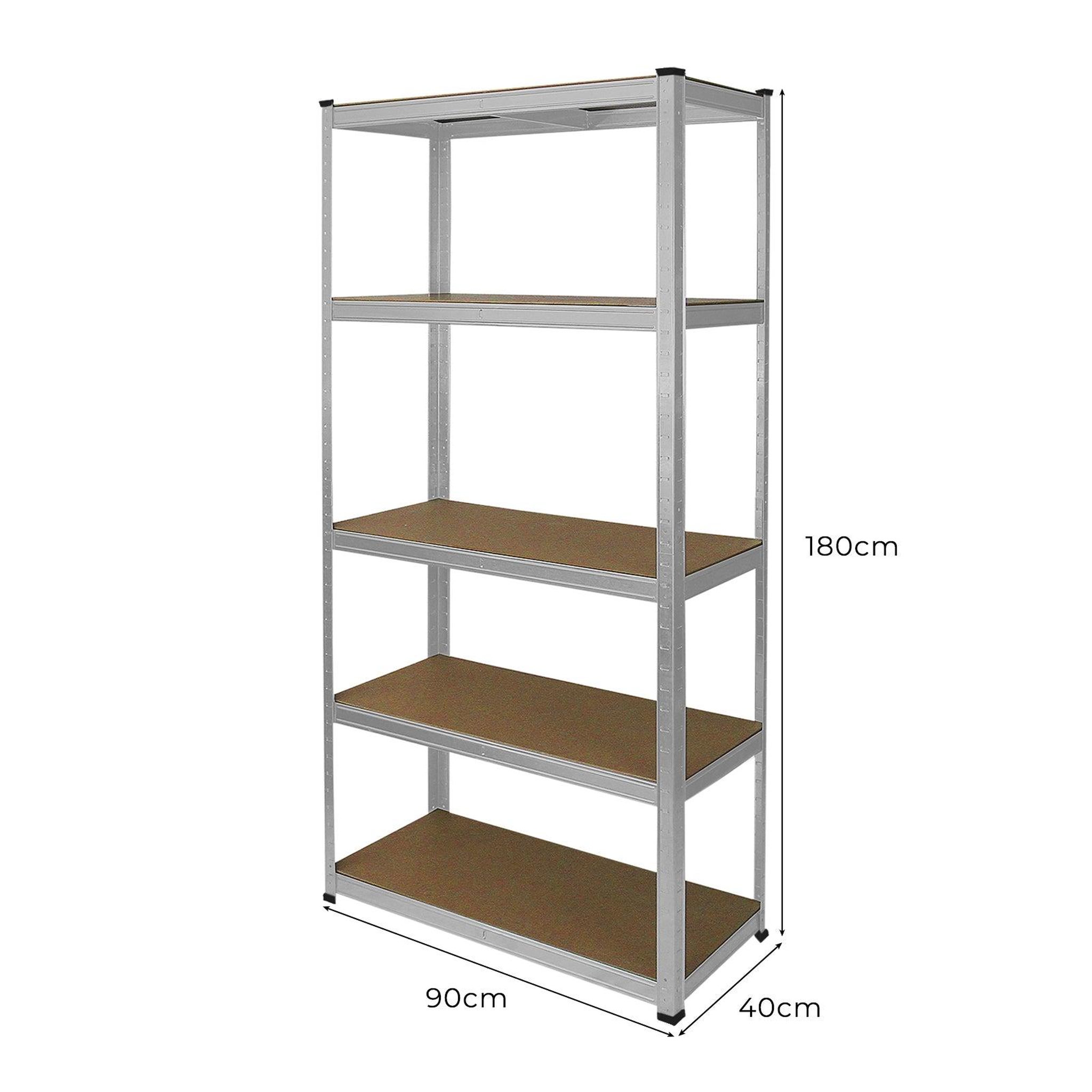 Voir la diapositive 5 : MONSTER RACKING 2 rayonnages e-rax en acier galvanisÉ 90cm x 40cm x 180cm