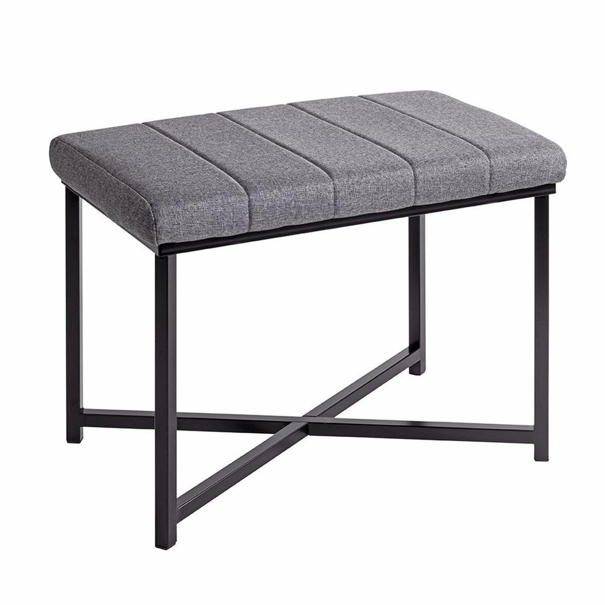 Paris Prix Banc design  elisabeth  59cm gris & noir