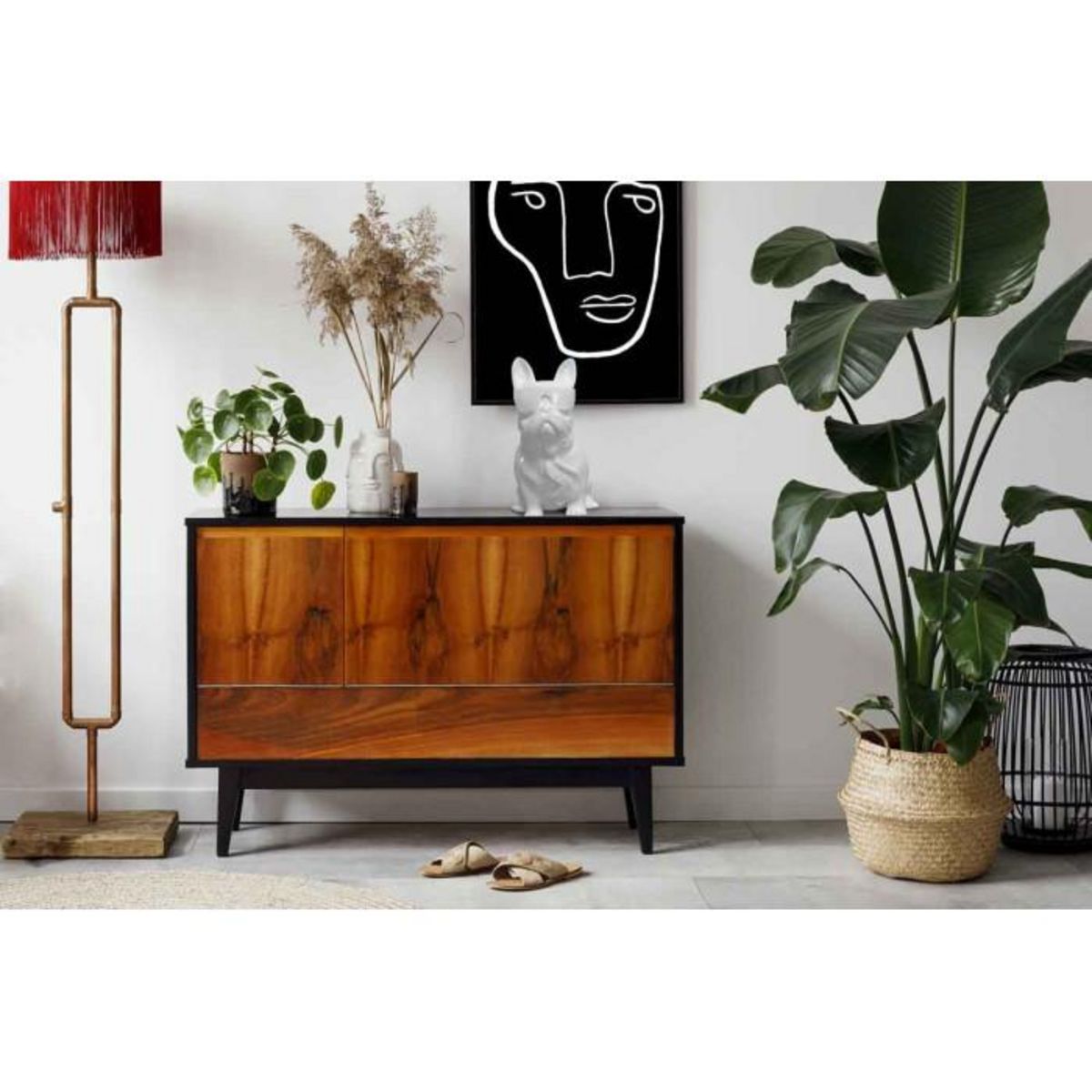 Paris Prix Sculpture Design Chien  Dude  37cm Blanc