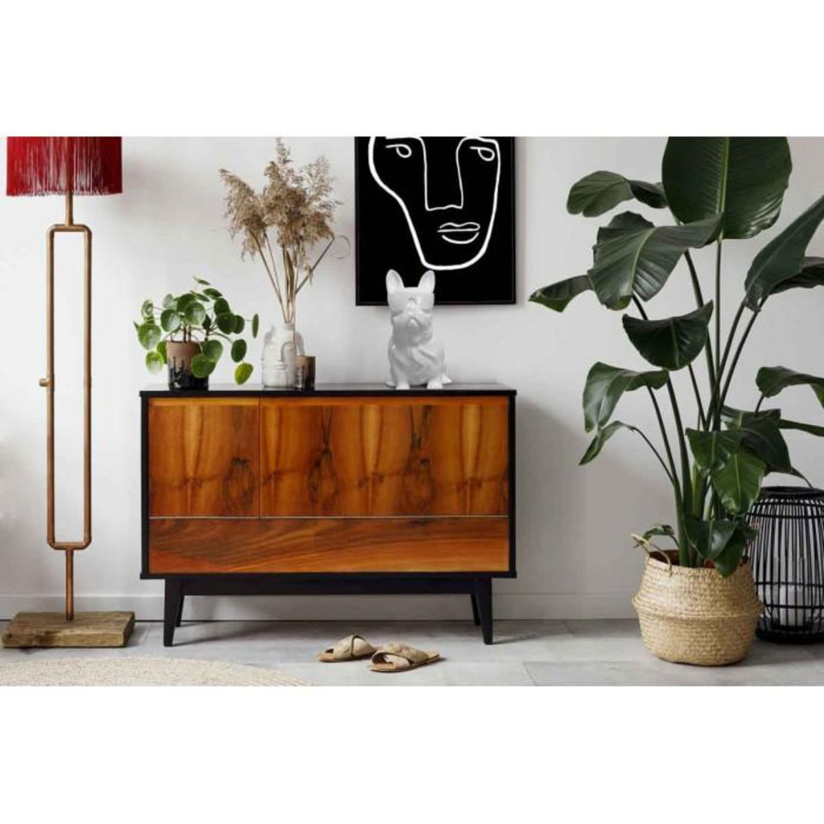 Paris Prix Sculpture Design Chien  Dude  37cm Blanc