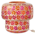 Paris Prix Lampe à Poser Mosaïque  Ruthie  33cm Rose & Orange