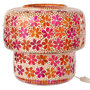 Voir la diapositive 1 : Paris Prix Lampe à Poser Mosaïque  Ruthie  33cm Rose & Orange
