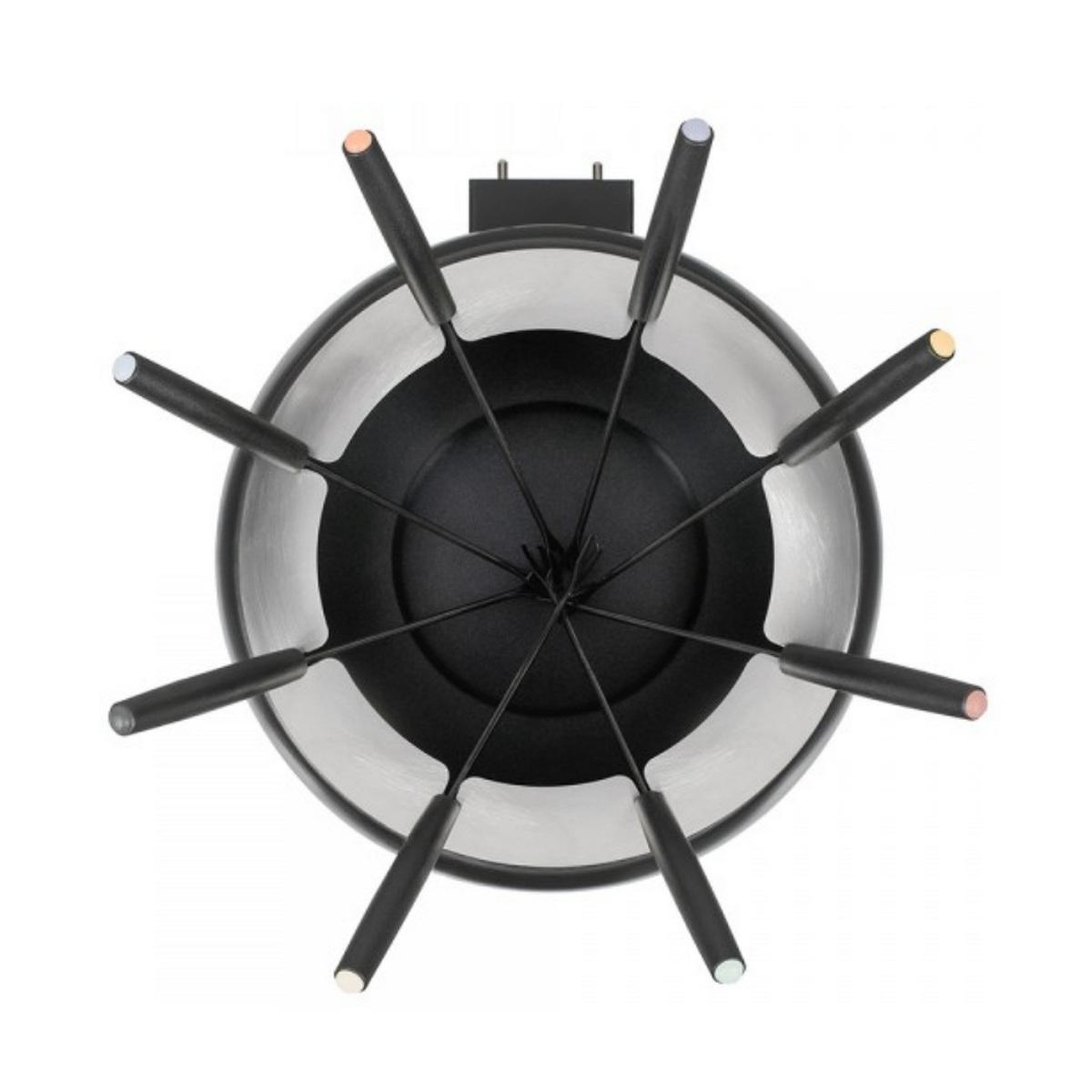 Voir la diapositive 2 : LIVOO Service à fondue 1200w 8 fourchettes noir - doc339