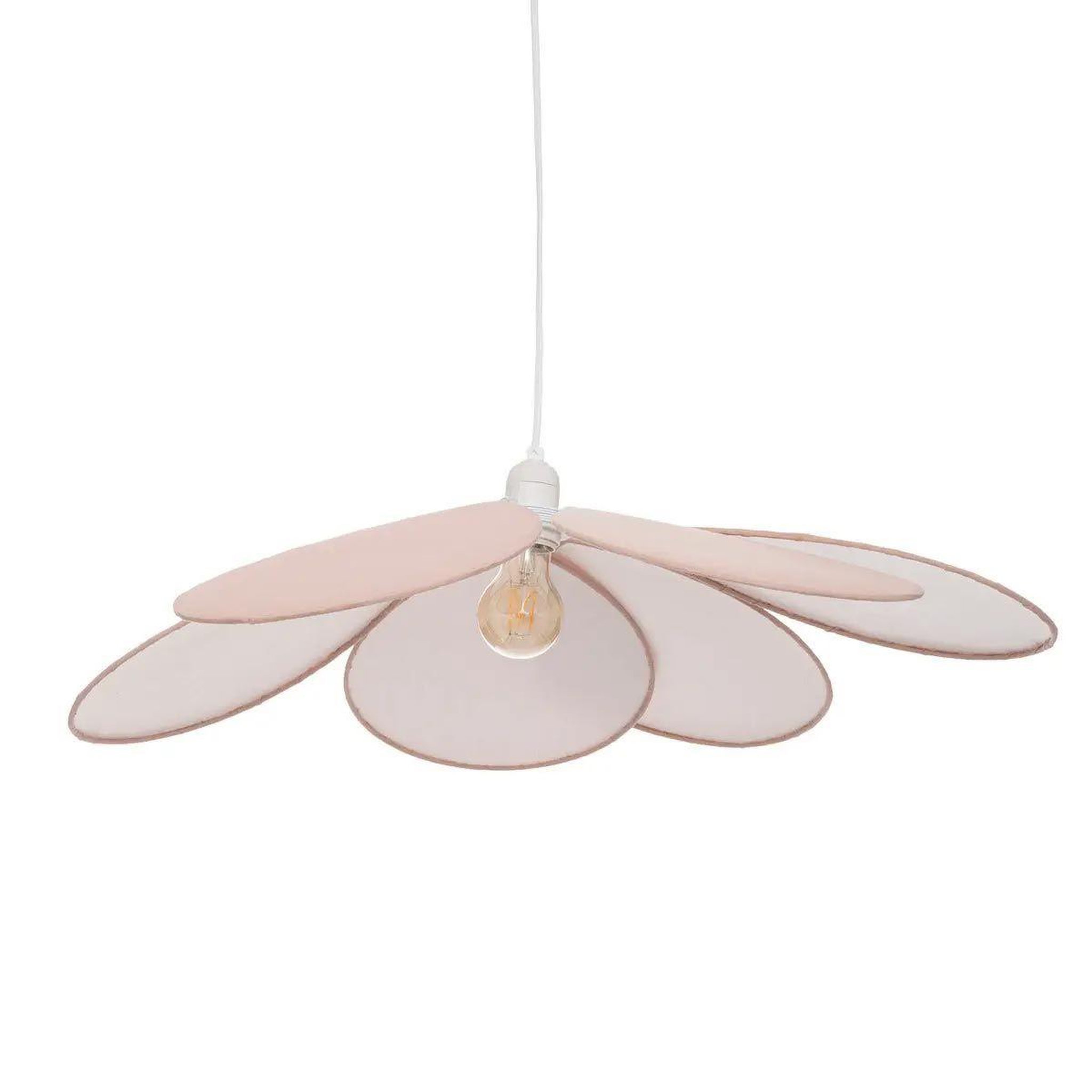 Atmosphera Kids Lampe suspension enfant  pétale  64cm rose