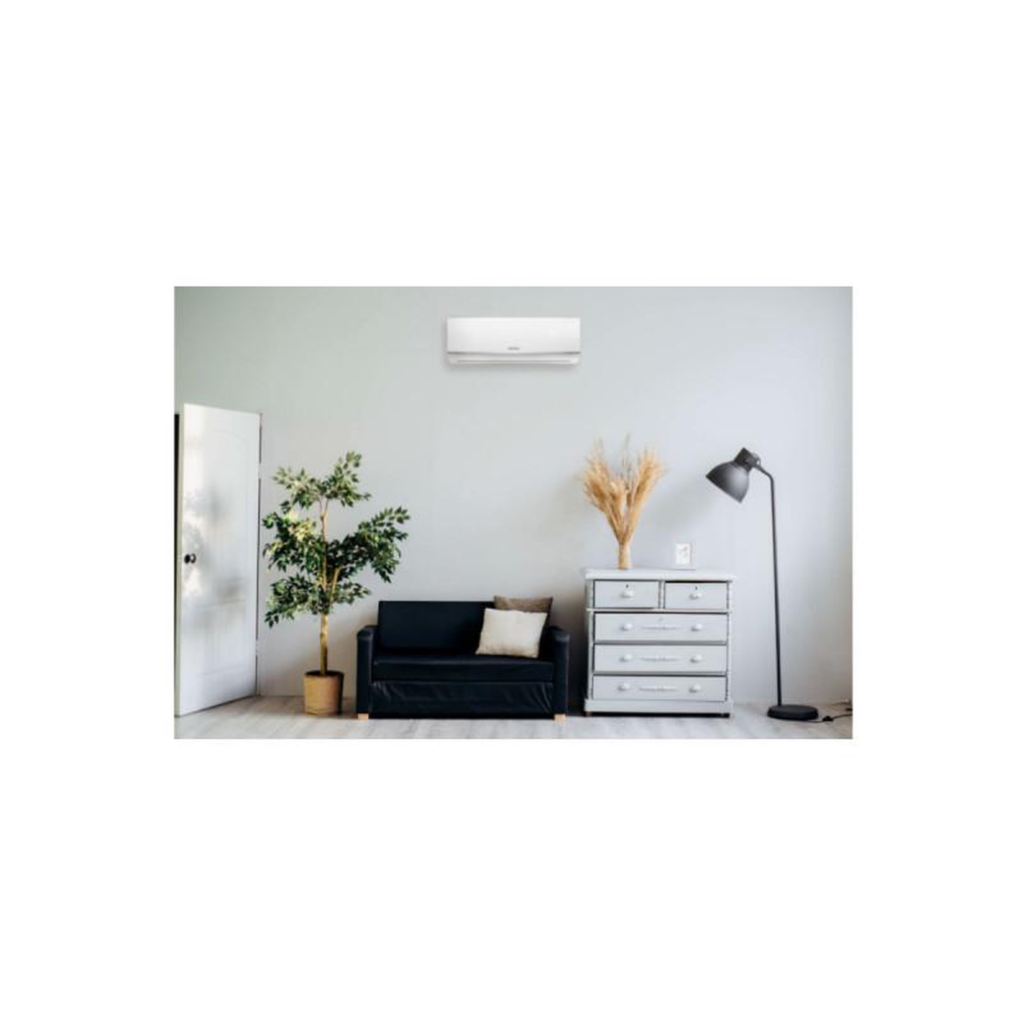 Voir la diapositive 2 :  Pack Climatiseur reversible bi-split AIRTON - A Poser Soi-meme - 2500W - 2500W - Readyclim 2x6M