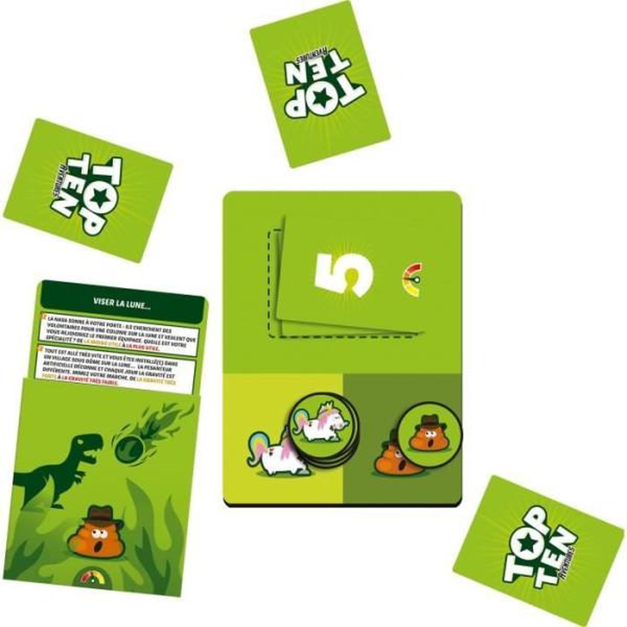 Voir la diapositive 4 : Asmodee Jeu d'ambiance Asmodee Top Ten Aventures