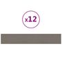 Voir la diapositive 2 : VIDAXL Panneaux muraux 12 pcs Gris clair 90x15 cm Velours 1,62 m²