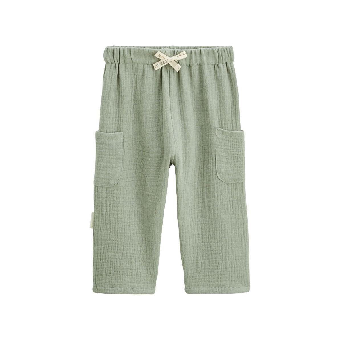 Petit Béguin Pantalon enfant en gaze de coton Gao