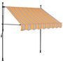 Voir la diapositive 2 : VIDAXL Auvent manuel retractable avec LED 150 cm Jaune et bleu