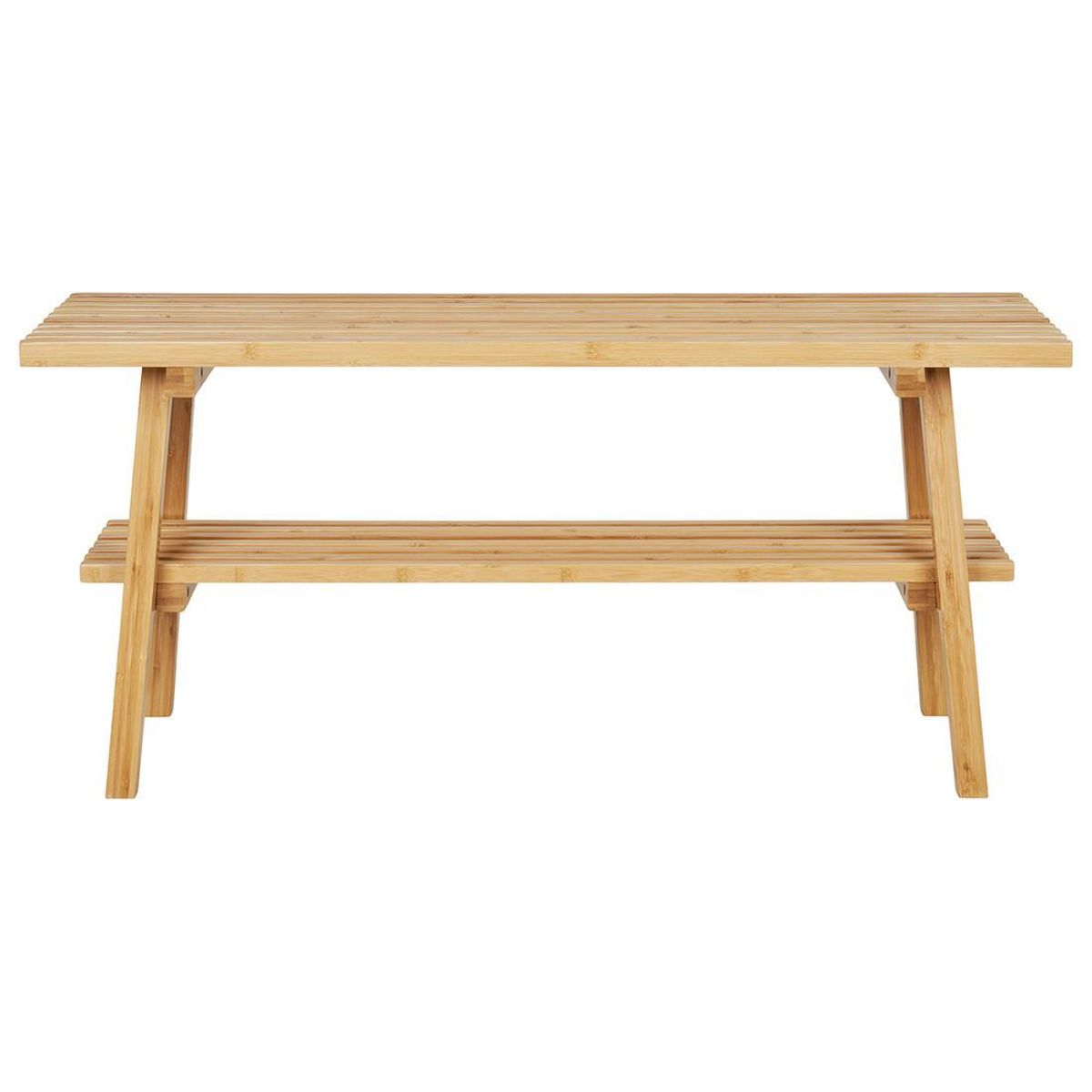 LISA DESIGN Saona - banc avec rangement - bambou naturel - 70 cm