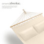 Voir la diapositive 3 : tectake Hamac avec barres d'expansion pour 2 personnes beige
