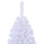 VIDAXL Arbre de Noël artificiel avec branches epaisses blanc 210cm PVC