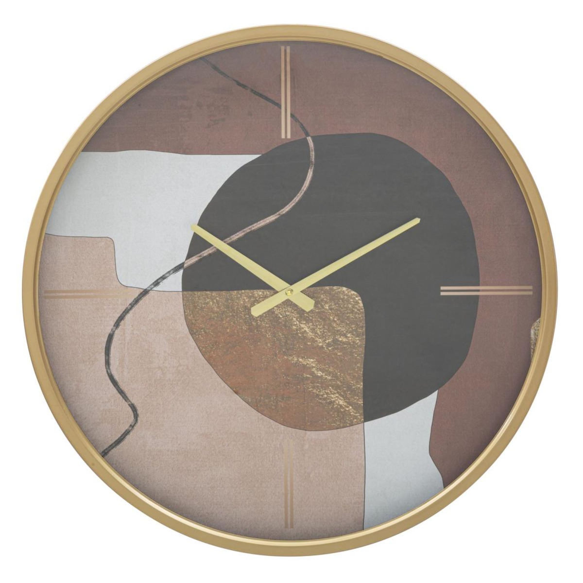 Paris Prix Horloge Murale en Verre  Art Red  60cm Multicolore